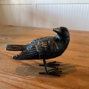 Metal Raven Figurine/Statue